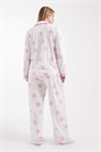 Комплект пижамы из сверхмягкого джерси с отворотом на горловине и широкими штанинами артикул 151898792