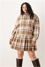 ASOS DESIGN: мини-платье-рубашка с заниженной талией для полных артикул 148711167