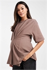 Футболка ASOS DESIGN для беременных с плиссированными вставками артикул 150040551
