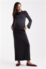 ASOS DESIGN: Облегающая майка для беременных из модала с длинными рукавами и волнистым подолом co-ord артикул 150700451