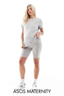 ASOS DESIGN: Короткие базовые леггинсы для беременных с завышенной талией артикул 126023891