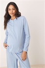 ASOS DESIGN: Топ-пижама для беременных с воротником-хенли, подходящий к любой одежде артикул 140913253