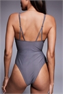 Купальник Lucie с глубоким вырезом, облегающим лифом, асимметричным вырезом и отделкой из смолы артикул 150499176