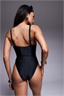 Цельный купальник с топом-бандо артикул 148077538