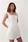 Мини-платье с цветочным узором для невесты артикул 153280159