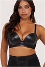 Бюстгальтер с глубоким вырезом и мягкой подкладкой из искусственной кожи Iris артикул 151832662