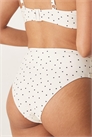 Бикини-трусики с высокой талией в мелкий горошек артикул 141008117