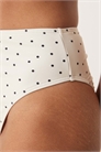 Бикини-трусики с высокой талией в мелкий горошек артикул 141008117