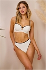 X Бюстгальтер-бикини с косточками и контрастной отделкой от Maia Andrews артикул 140374236