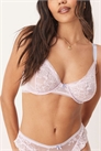 Бюстгальтер с косточками и кружевом «Стиви» для полных грудей с контрастной отделкой артикул 141008659