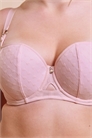 Бюстгальтер с балконетной чашкой и мягкими вставками для увеличения объёма груди артикул 153669510