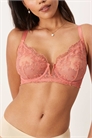 Бюстгальтер с косточками и блестящей вышивкой «Giselle» от Fuller Bust артикул 142878814