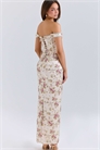 Макси-платье Isis в стиле винтаж кремового цвета с цветочным принтом артикул 150607961