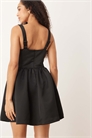 Атласное мини-платье в стиле корсета артикул 153983117