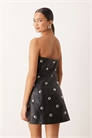 Мини-платье без рукавов из искусственной кожи с заклепками артикул 153669099