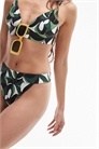 Бикини-танга с абстрактным принтом артикул 132666982