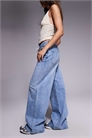 Джинсы с широкими брючинами и небрежным завязыванием на ленту от Mellowed Out артикул 146141159