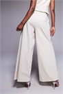 Брюки из украшенного льняного полотна с широкими брючинами co-ord артикул 141379971