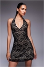 Мини-платье Sonella с глубоким вырезом и цветочным кружевом на бретелях артикул 147662133