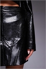 Юбка из искусственной кожи с фактурной поверхностью co-ord артикул 148996586