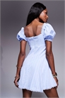 Мини-платье с оборками и кружевной отделкой артикул 140566917
