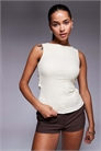 Топ без рукавов с открытой спиной и завязками артикул 140373435