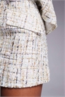 Мини-юбка из букле с декоративными элементами co-ord артикул 141379982