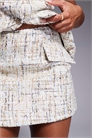 Мини-юбка из букле с декоративными элементами co-ord артикул 141379982