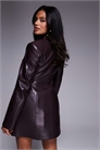 Мини-платье из полиуретана артикул 147689678