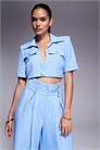 Рубашка с укороченным кроем co-ord артикул 144211542