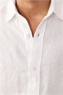 Льняная рубашка с длинными рукавами артикул 155637508