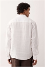 Льняная рубашка с длинными рукавами артикул 155637508