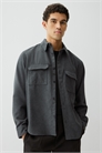 Рубашка из войлока Regular Fit артикул 1227148008