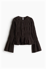 Блузка из хлопка со сборками артикул 1334225002