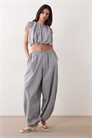 Брюки-балоны с эластичным поясом и завязками по бокам co-ord артикул 155593901