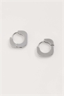 Водонепроницаемые квадратные серьги-кольца из нержавеющей стали с закруглёнными краями артикул 154862199