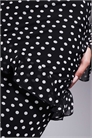 Шифоновая юбка средней длины с оборками в горошек co-ord артикул 151897765