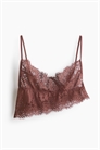 Бралетт с асимметричным кружевом артикул 1330732012