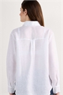 Рубашка из чистого льна с полотняным переплетением артикул 154060212
