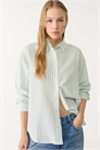 Рубашка из смешанного льна артикул 154055041