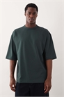 Футболка BreatheMAX™ с удлиненным кроем и короткими рукавами из смесовой ткани темно-зеленого цвета артикул 153048648