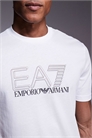 Футболка с круглым вырезом и логотипом Armani EA7 артикул 153989278