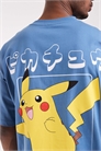 Футболка свободного кроя с принтом Пикачу из «Покемона» артикул 155424267