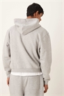 Худи Essentials свободного кроя с капюшоном и застежкой-молнией, серо-меланжевого цвета артикул 152707593