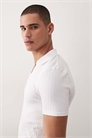 Поло с облегающим кроем артикул 155126939