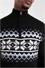 Свитер с узором «Фэйр-Айл» и застежкой-молнией на 1/4 длины артикул 151871153