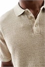 Трикотажное поло с фактурной поверхностью артикул 139433731
