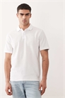 Поло с текстурой вафельной ткани артикул 139433739