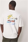 Футболка свободного кроя с летним принтом артикул 141525572