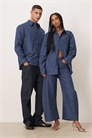 Джинсовая рубашка Unisex Daze с декоративными элементами co-ord артикул 154057295